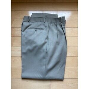 New Men Louis Raphael Pleated Cuffed Dress Pants Size 34/30
